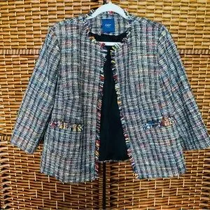 ジャケット・アウター kushamaronOTONA MUSE FRINGE TWEED OV Cotton Traders | Jackets & Coats | Cotton Traders
